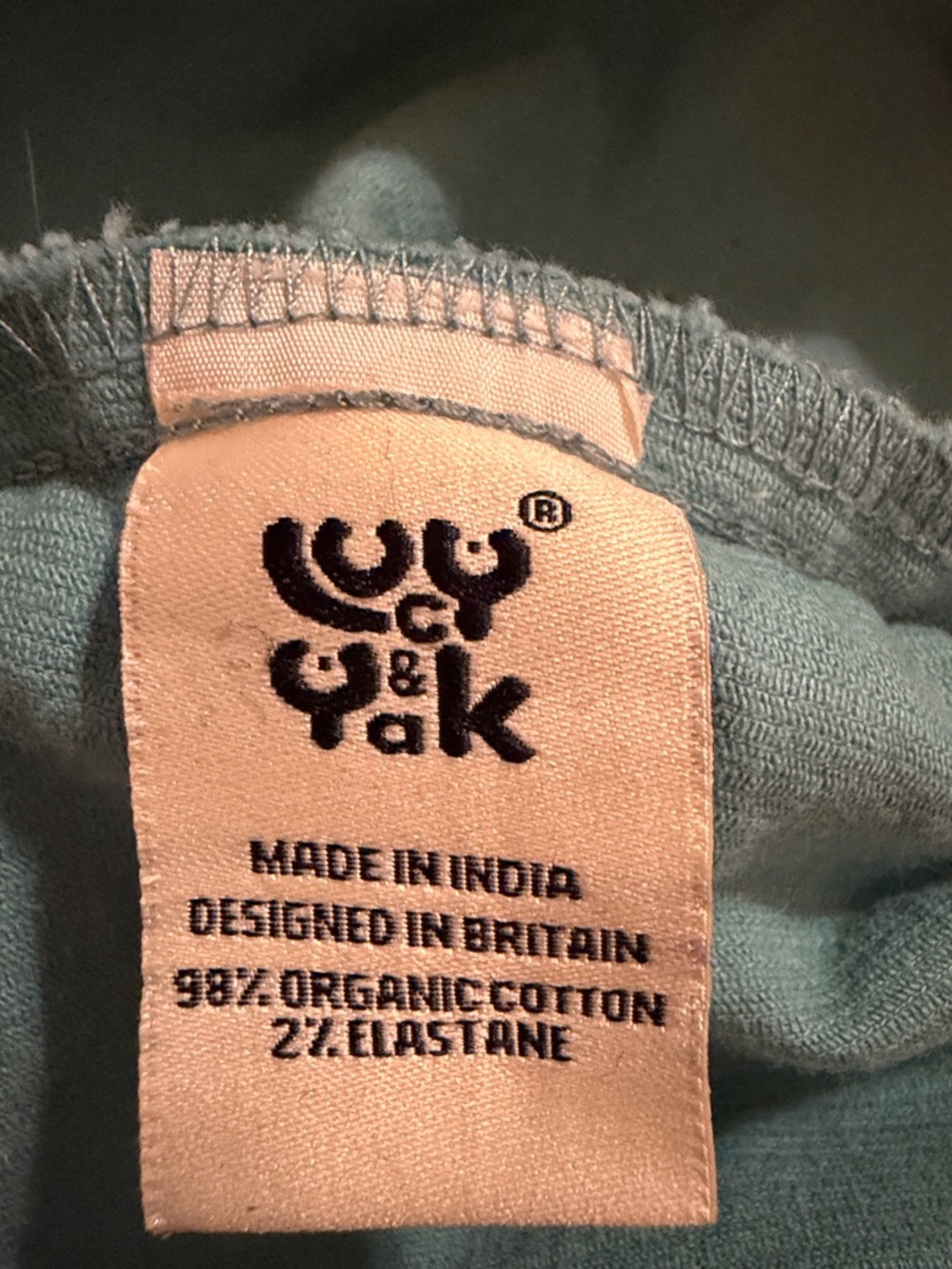 Lucy & Yak Teal Blue Corduroy Dungarees Overalls - Picture 6 of 8